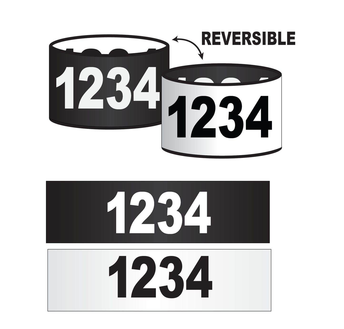 DCM Reversible Black/White Armbands