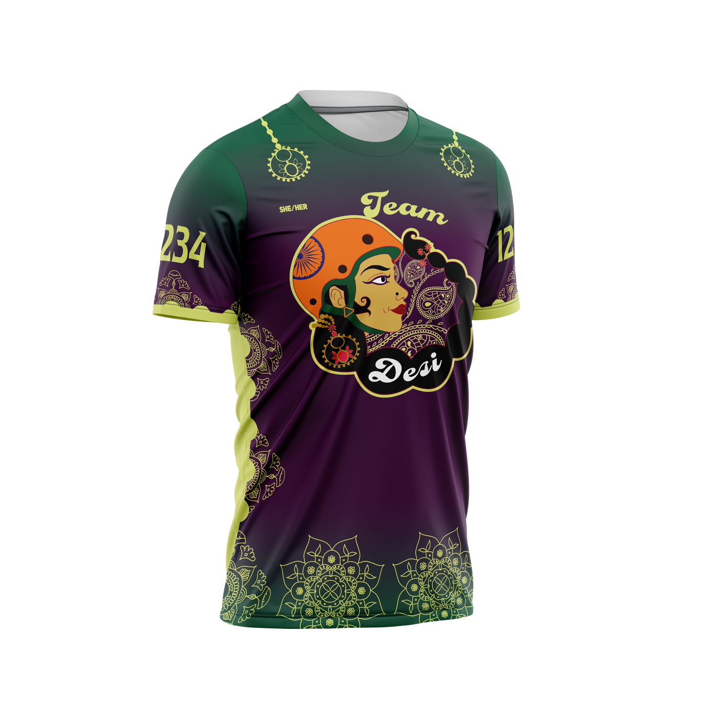 Team Desi Sleeved Jersey Purple