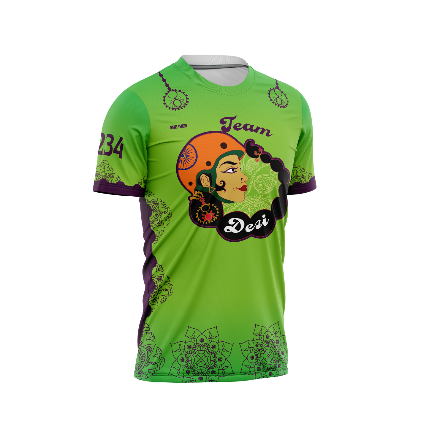 Team Desi Sleeved Jersey Green