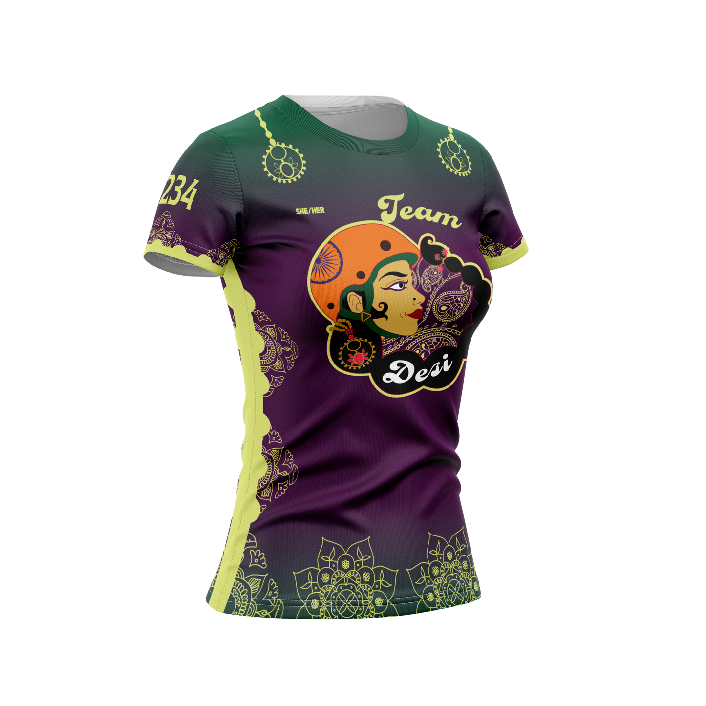 Team Desi Sleeved Jersey Purple