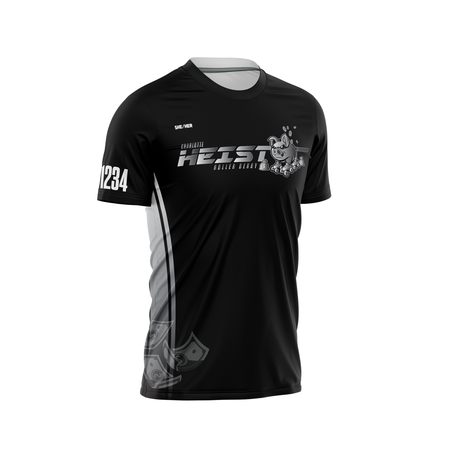 Charlotte Heist Sleeved Jersey Black