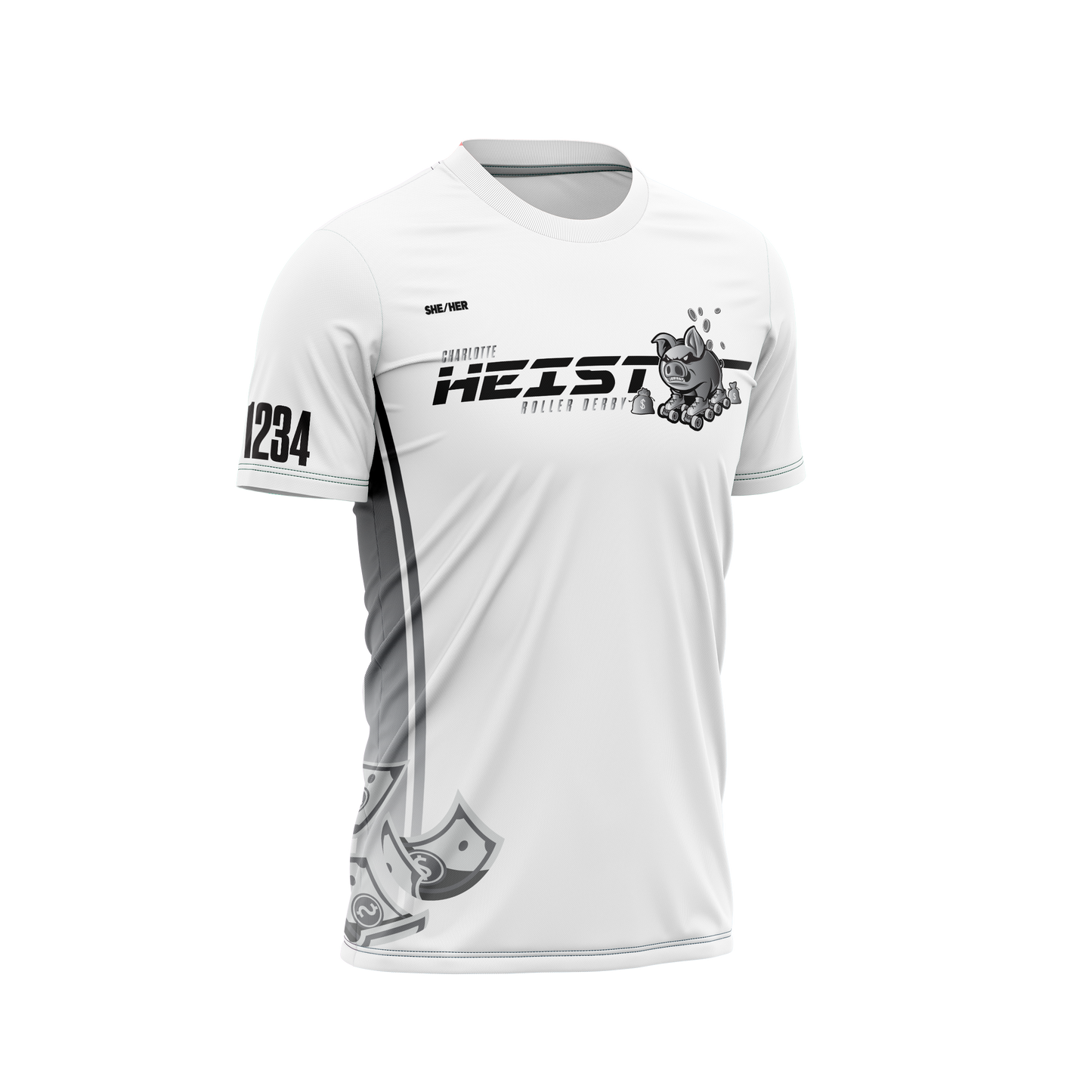 Charlotte Heist Sleeved Jersey White