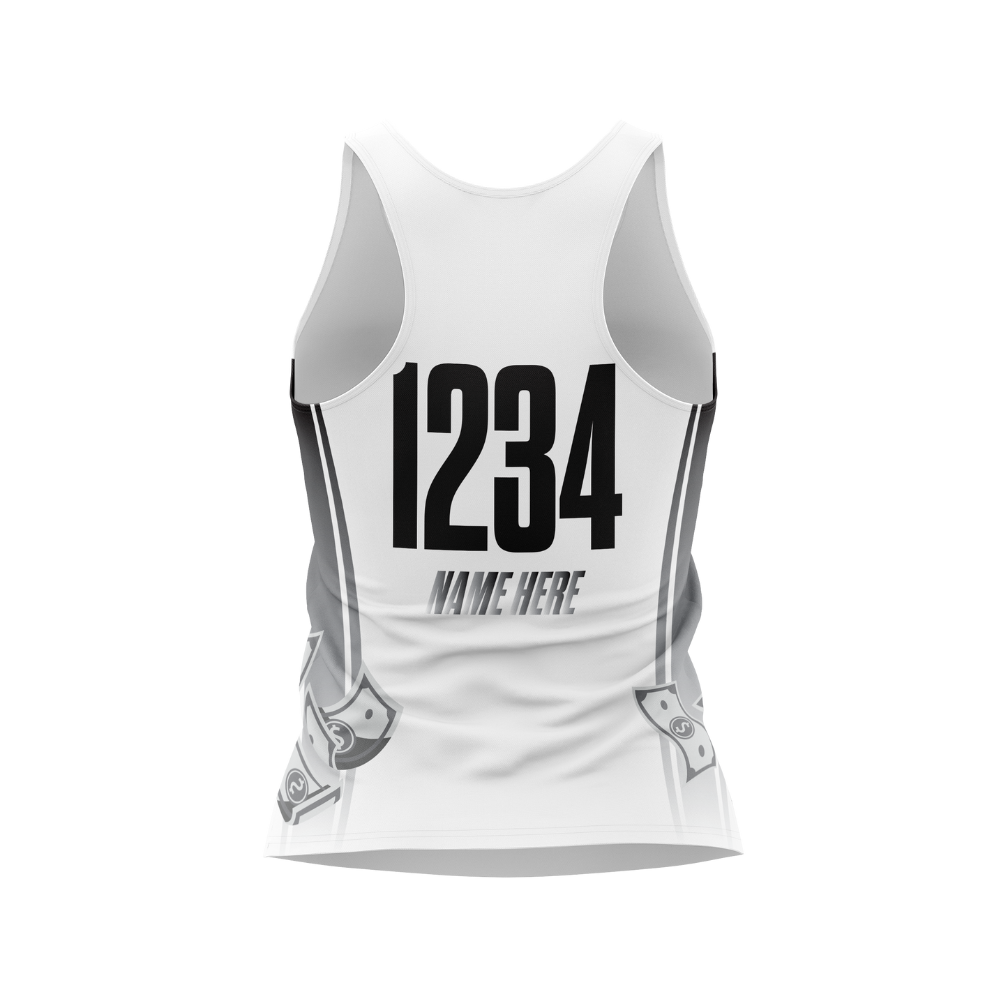 Charlotte Heist Racerback Tank White