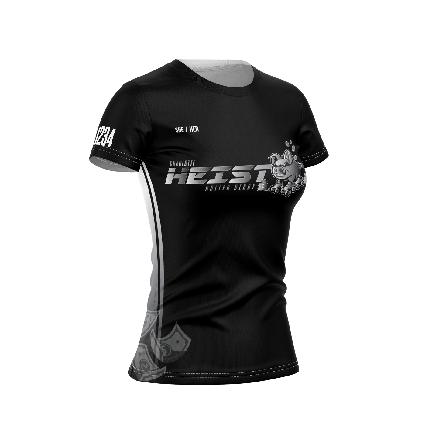 Charlotte Heist Sleeved Jersey Black