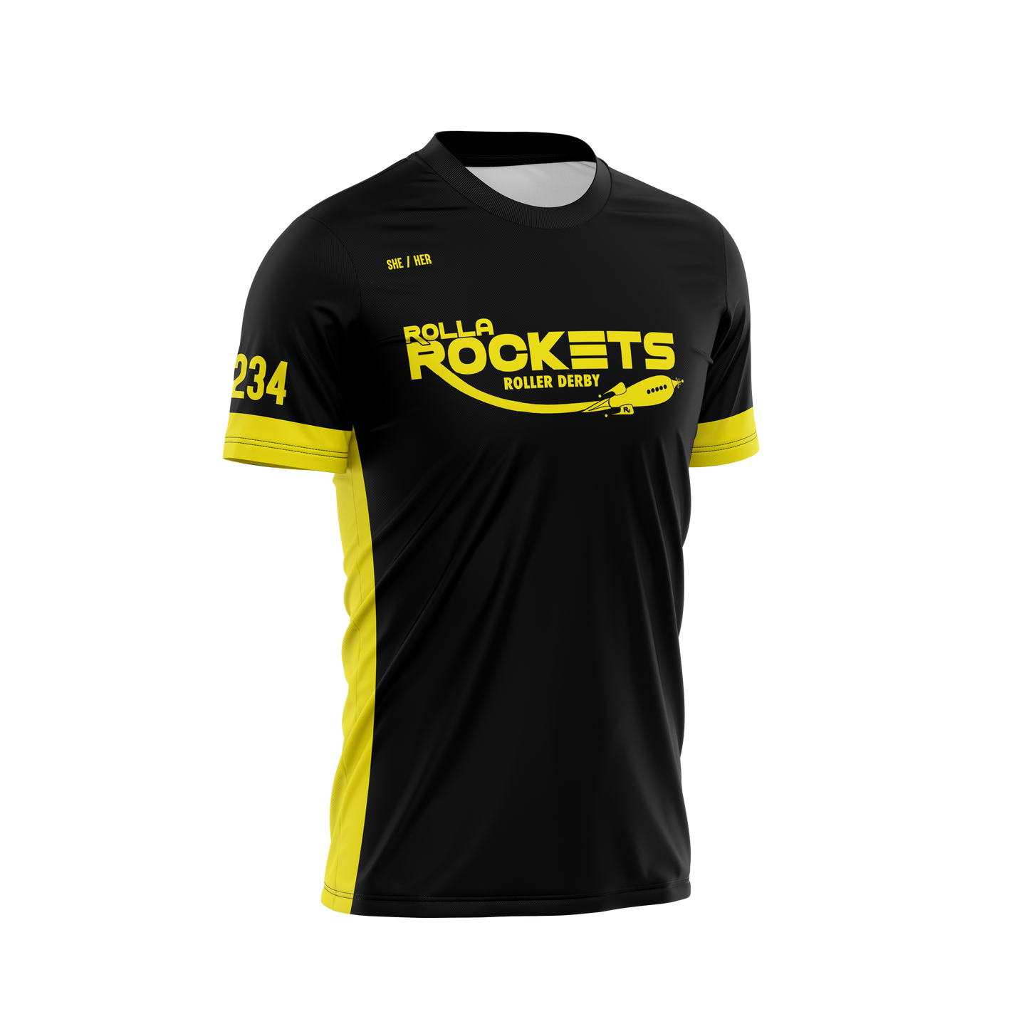 Rolla Rockets Sleeved Jersey Black