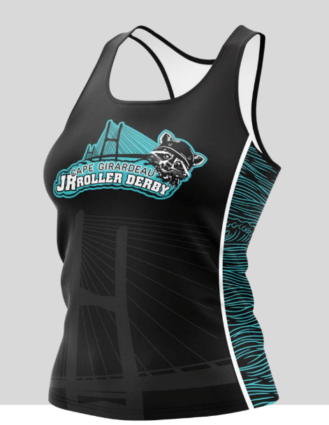 Bandits Racerback Tank REVERSIBLE 2-Layer Blue/Black