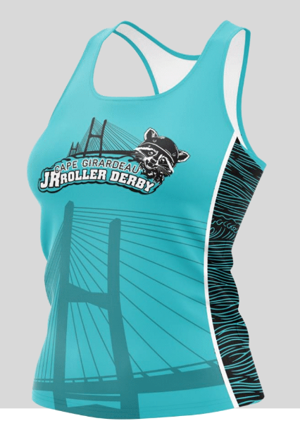 Bandits Racerback Tank REVERSIBLE 2-Layer Blue/Black