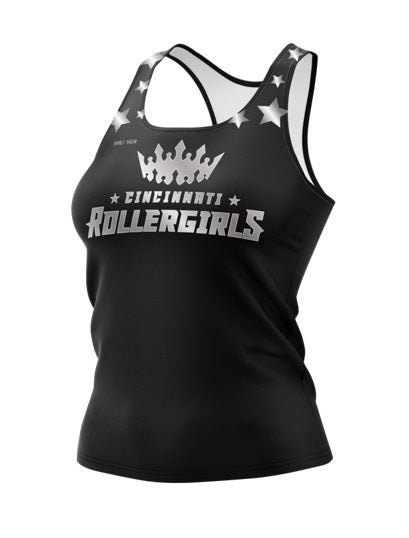 Cincinnati Racerback Tank Black