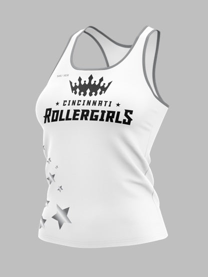 Cincinnati Racerback Tank White