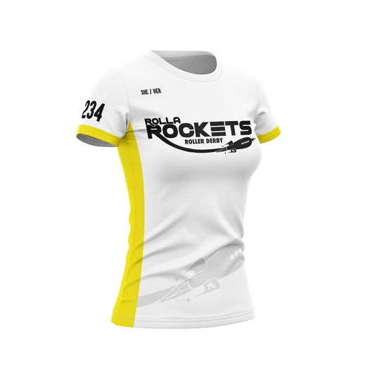 Rolla Rockets Sleeved Jersey White