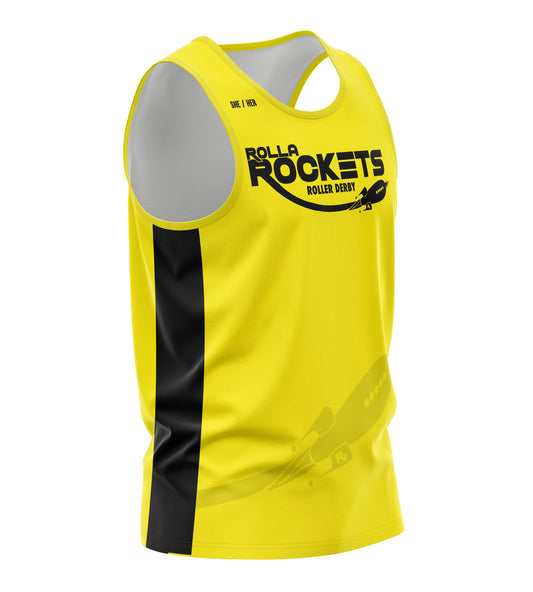 Rolla Rockets Unisex Tank Yellow