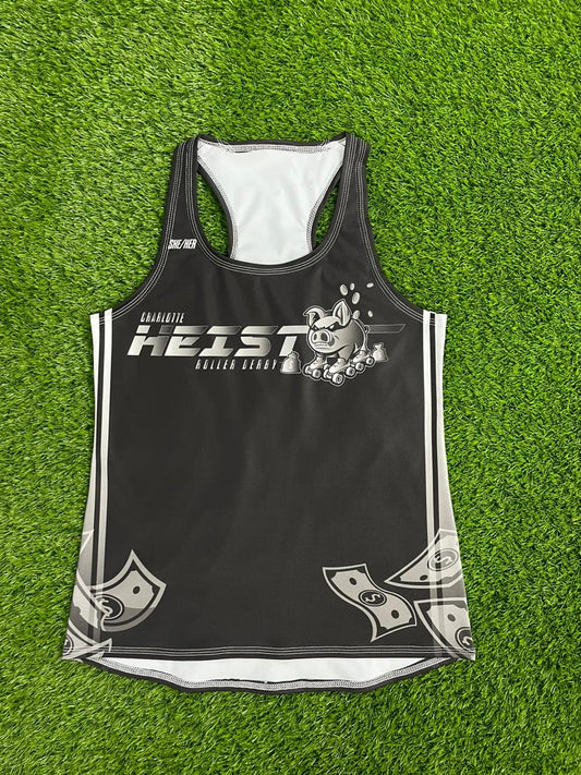 Charlotte Heist Racerback Tank Black