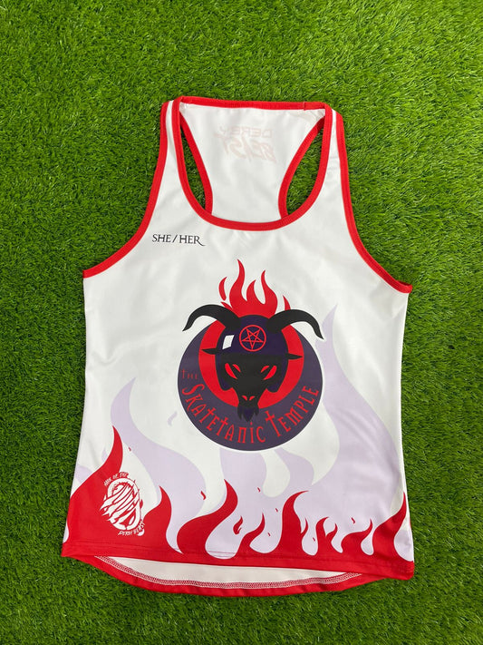 Skatetanic Racerback Tank White