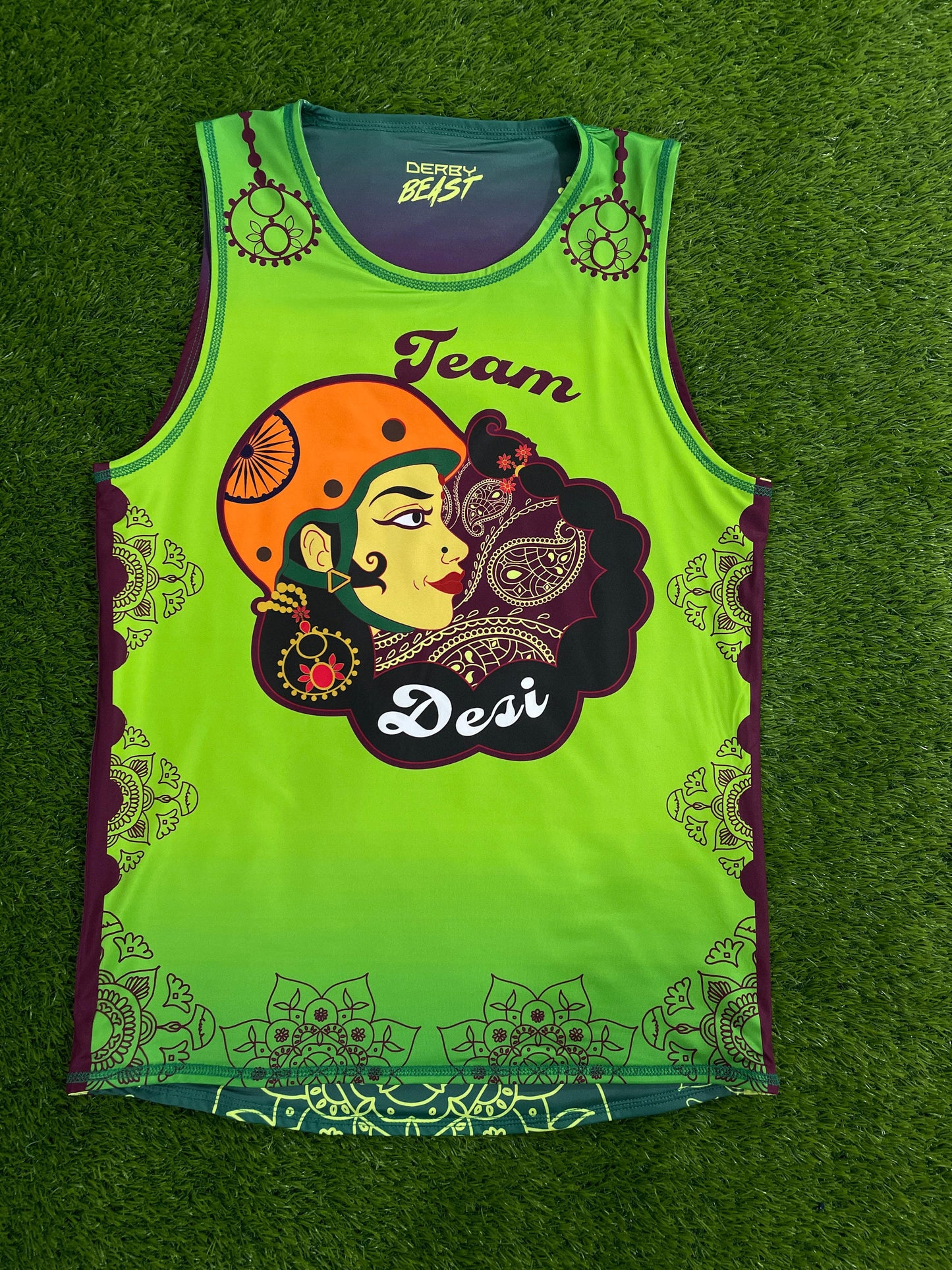 Team Desi Unisex Tank Green