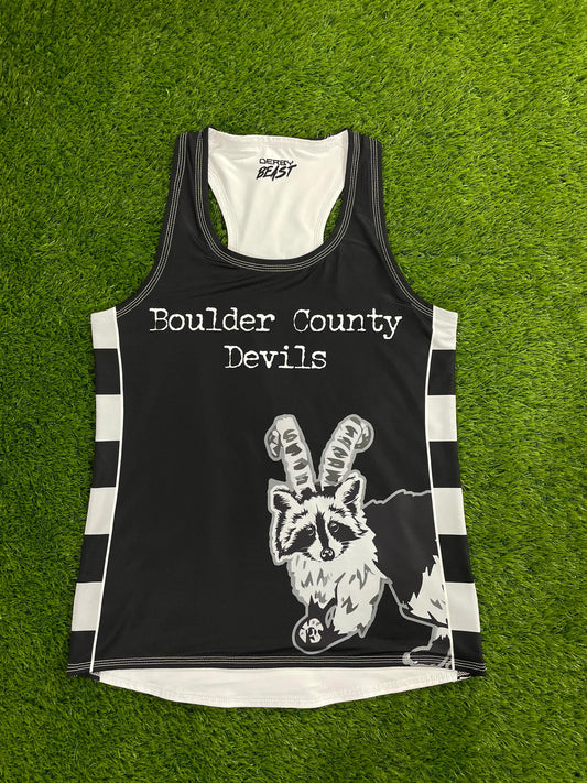 Boulder County Devils Racerback Tank Black