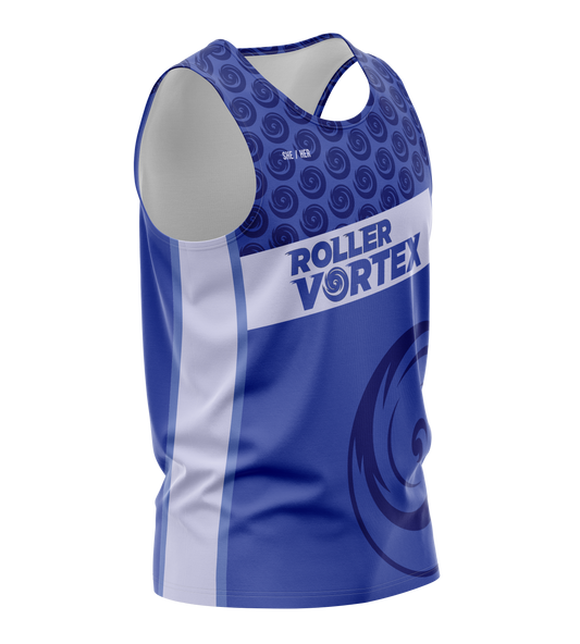 Roller Vortex Unisex Tank Blue