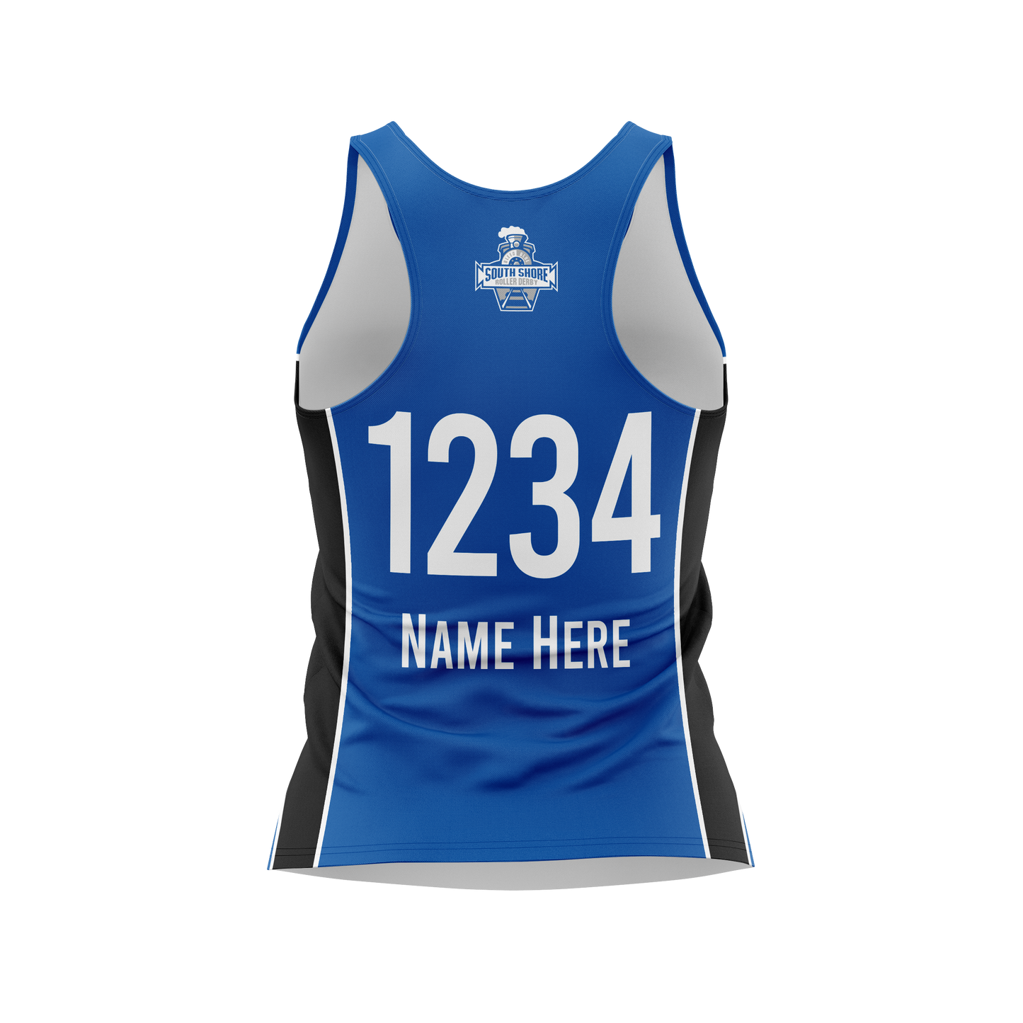 South Shore Racerback Tank Blue