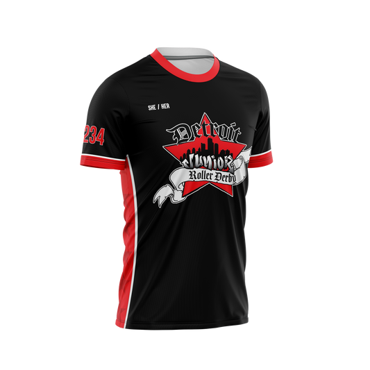 Detroit Junior Mens Sleeved Jersey - ADULT