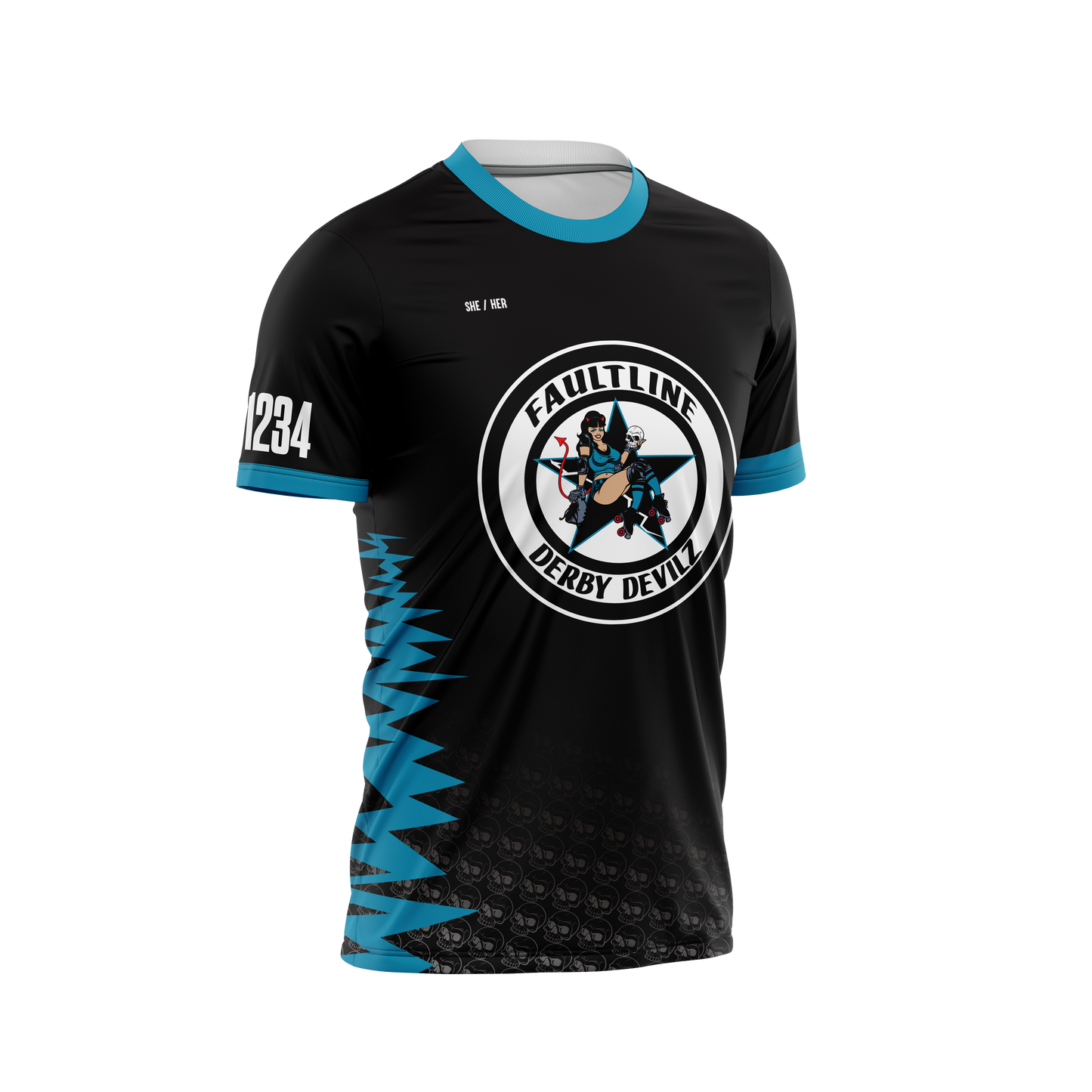 Faultline Derby Devilz Mens Sleeved Jersey