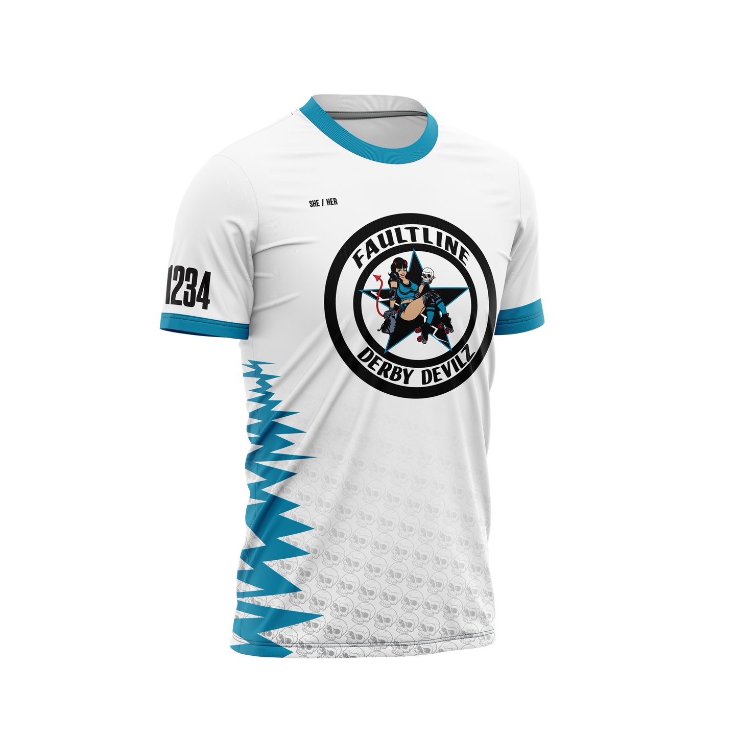 Faultline Derby Devilz Mens Sleeved Jersey